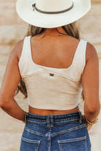 Load image into Gallery viewer, Boot Stitch Embroidered Crop Top