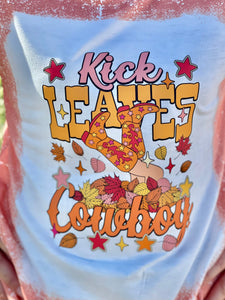 Kick Leaves Cowboy shirt