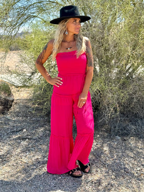 Smocked Ruffle Jumpsuit