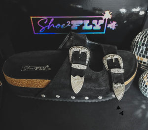 Platinum Buckles sandals