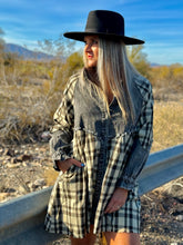 Load image into Gallery viewer, Dressed in Denim Plaid Dress