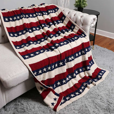 American Flag Reversible Blanket