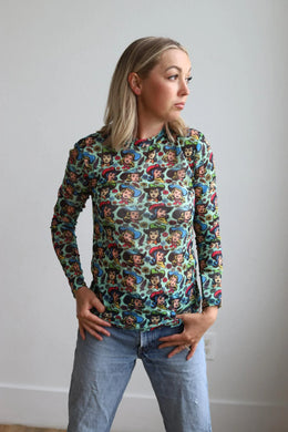 Turquoise Cowgirl Mesh