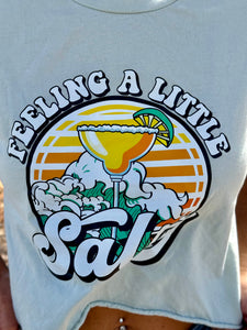 Feeling A Little Salty crop tee