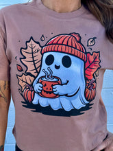 Load image into Gallery viewer, Fall Ghost Crop Tee