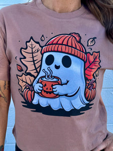 Fall Ghost Crop Tee