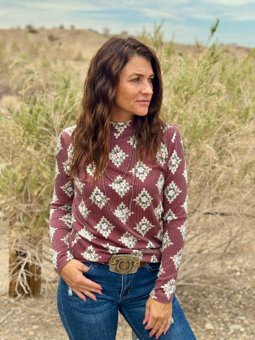 High Plains Aztec Top