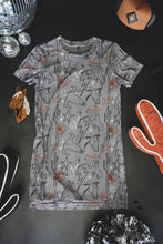 Load image into Gallery viewer, Cosmic Cowtown Mesh T-Shirt Dress