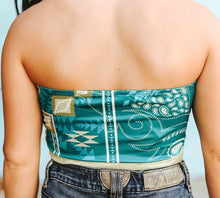 Load image into Gallery viewer, Boot Stitch Bandana Tube Top