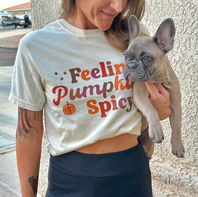 Feeling Pumpkin Spicy Crop Tee