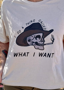 I Do A Thing crop tee