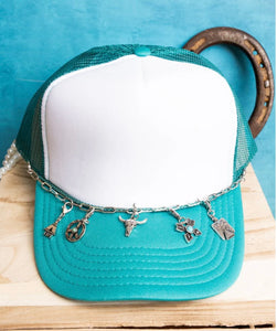 Trucker Hat Chain and Charms - Desert