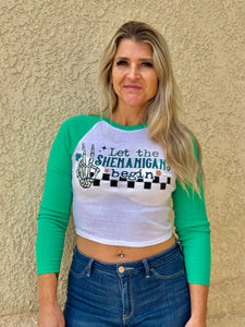 Shenanigans Crop Tee￼