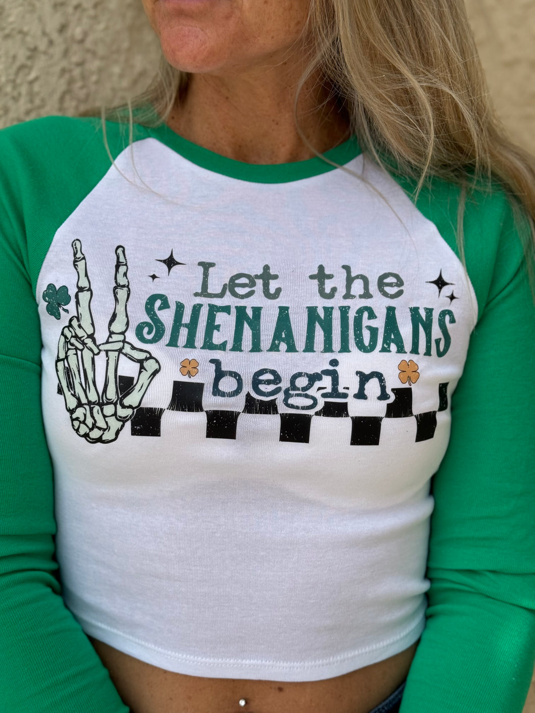 Shenanigans Crop Tee￼