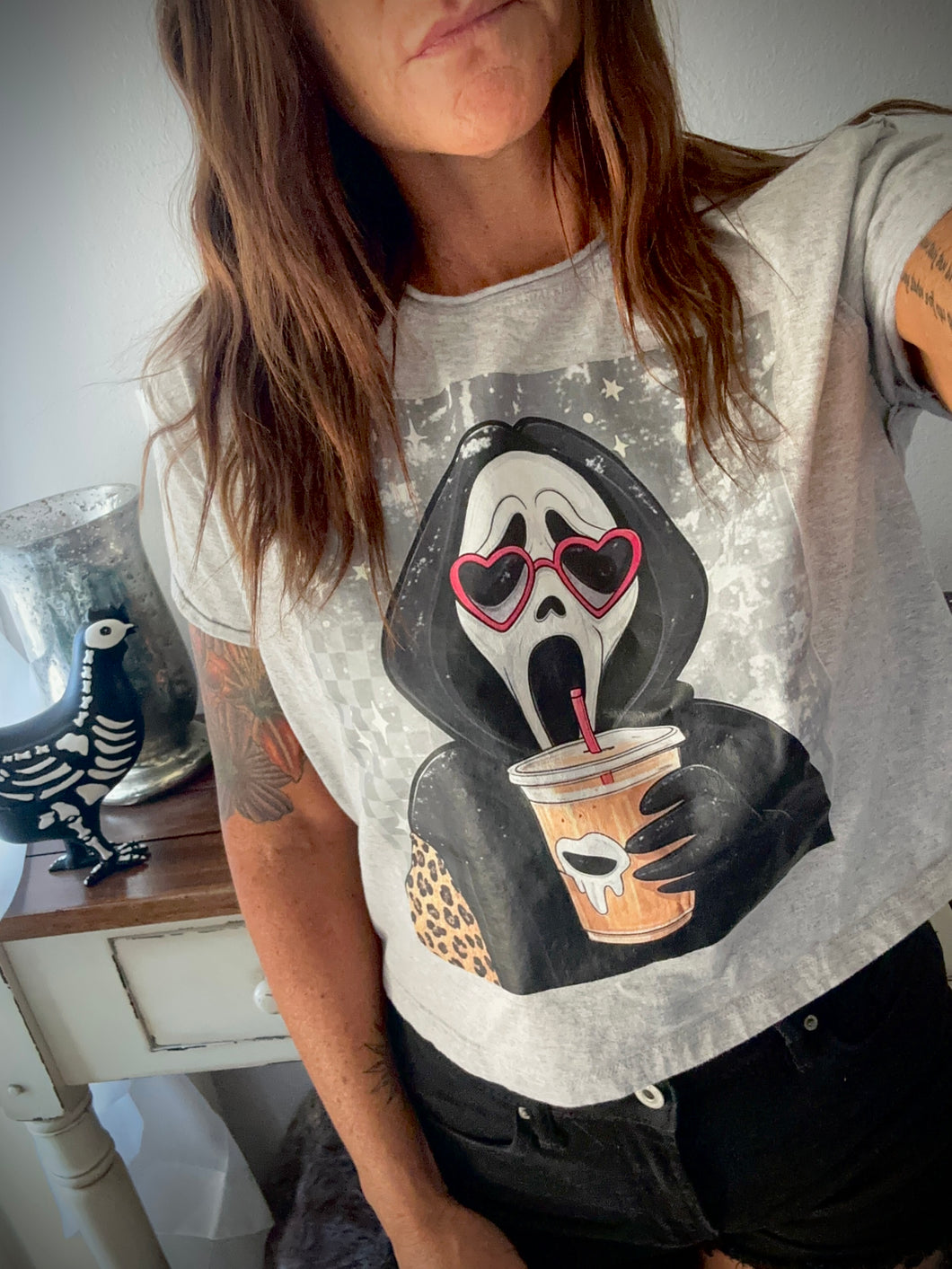 Ghost Face Crop Tee