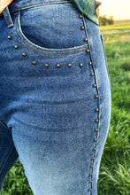 Load image into Gallery viewer, Straight Studded Jeans