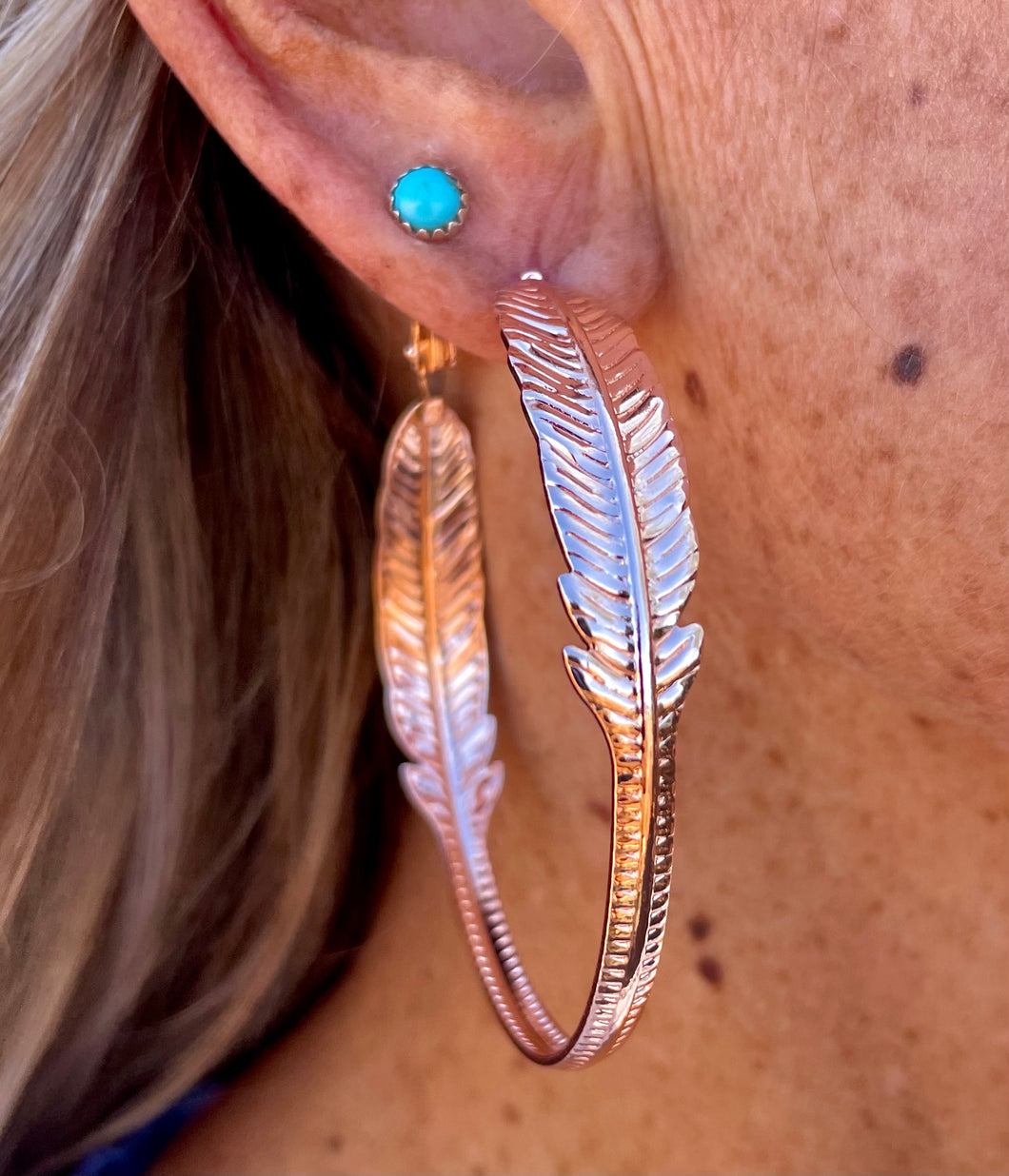 Feathered Together earrings
