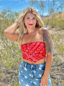 Bandana tube top hollister sales