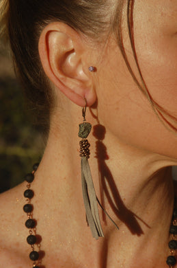 Fringe Stone Earrings