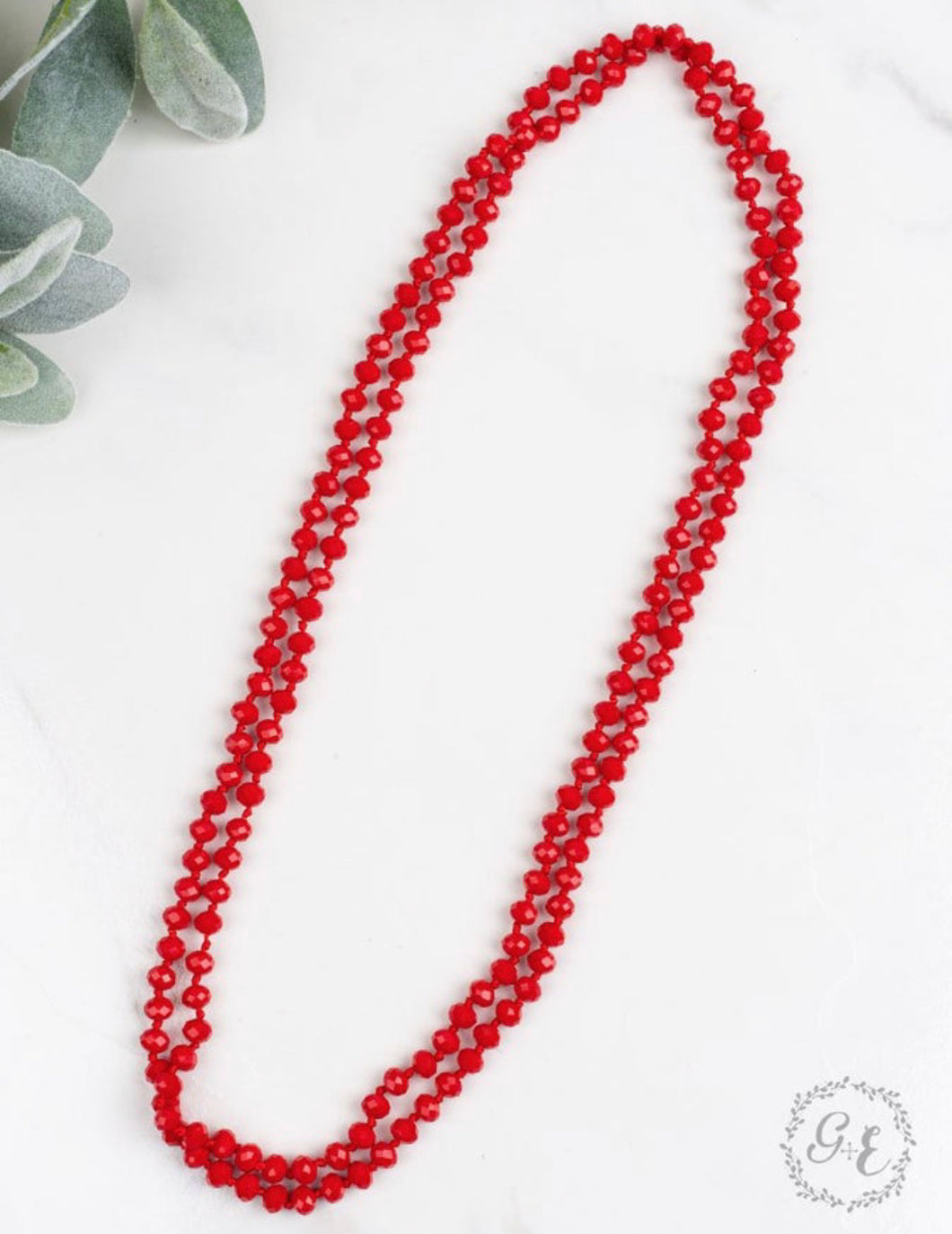 Double Wrap beaded necklace