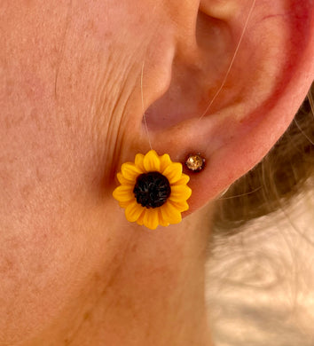 Sunflower earrings