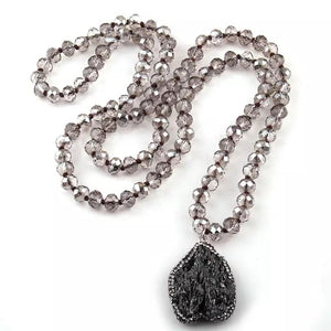 Boho Glass Bead Necklace