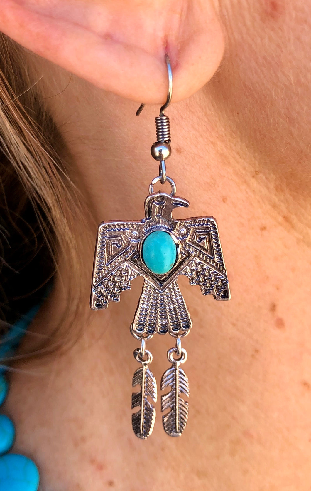 Thunderbird earrings