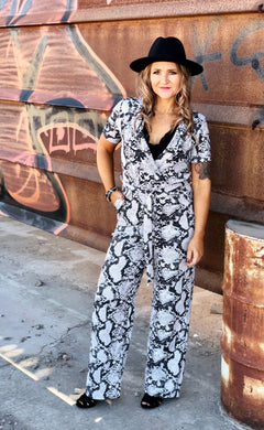 Snakeskin jumpsuit