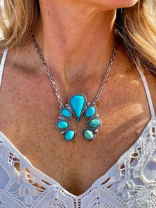 Turquoise Blossom necklace