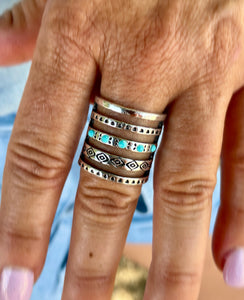 Aztec Layered ring