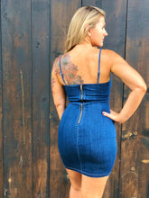 Load image into Gallery viewer, Denim Sweetheart dress
