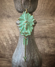 Load image into Gallery viewer, Green Indian necklace