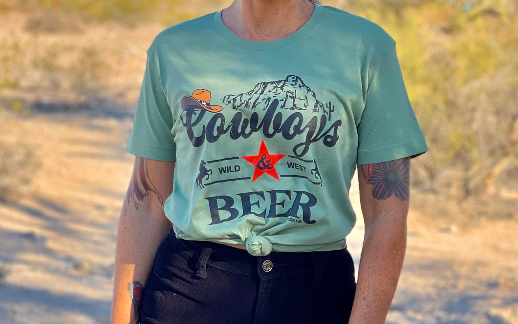 Cowboys & Beer tee